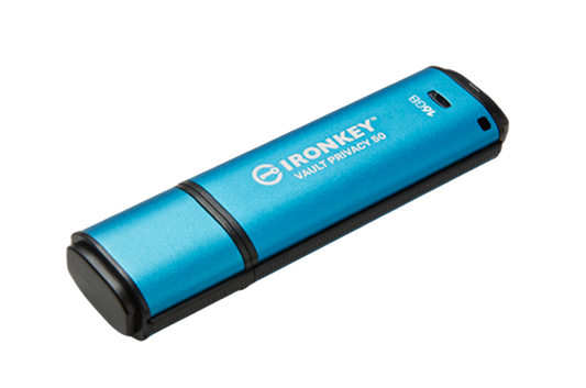 Kingston IronKey - Privacy 50 series are premium USB Type-A and USB Type-C